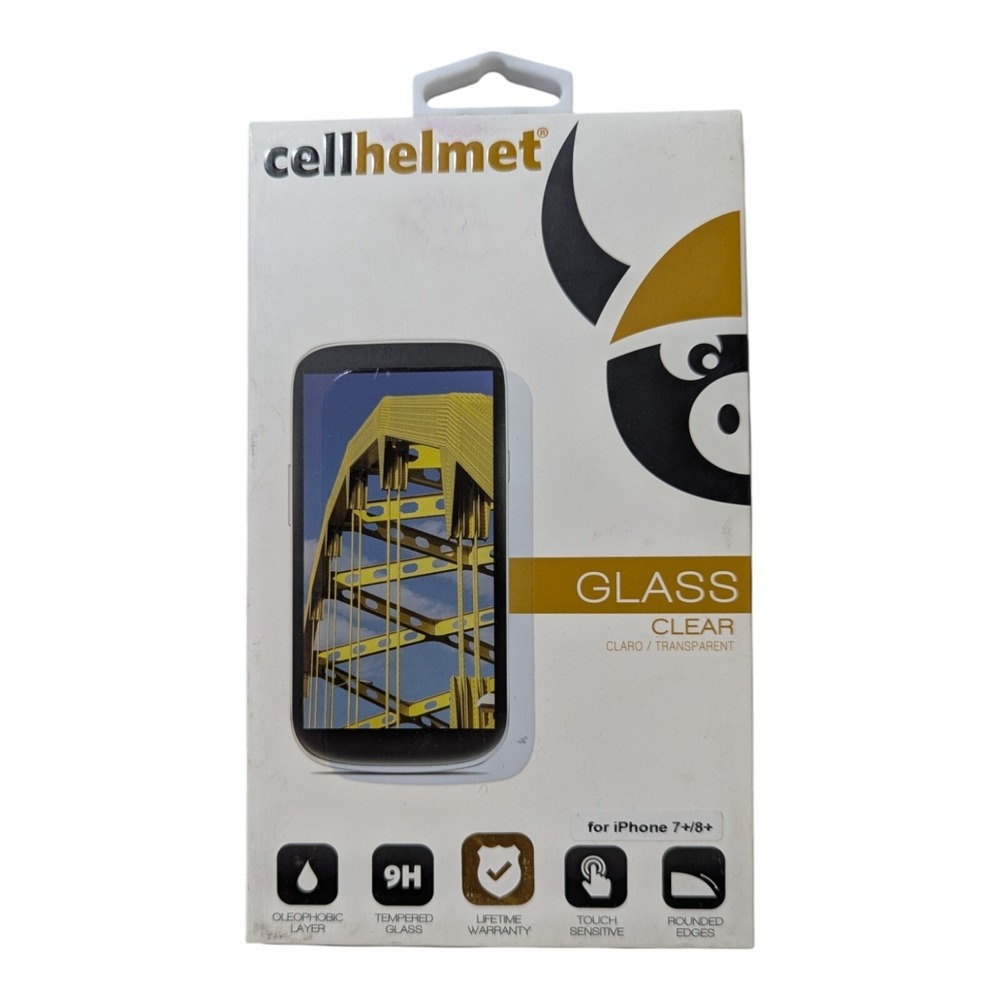 A2. CellHelmet Tempered Glass Screen Protector‎ For Apple iPhone 7+ & iPhone 8+